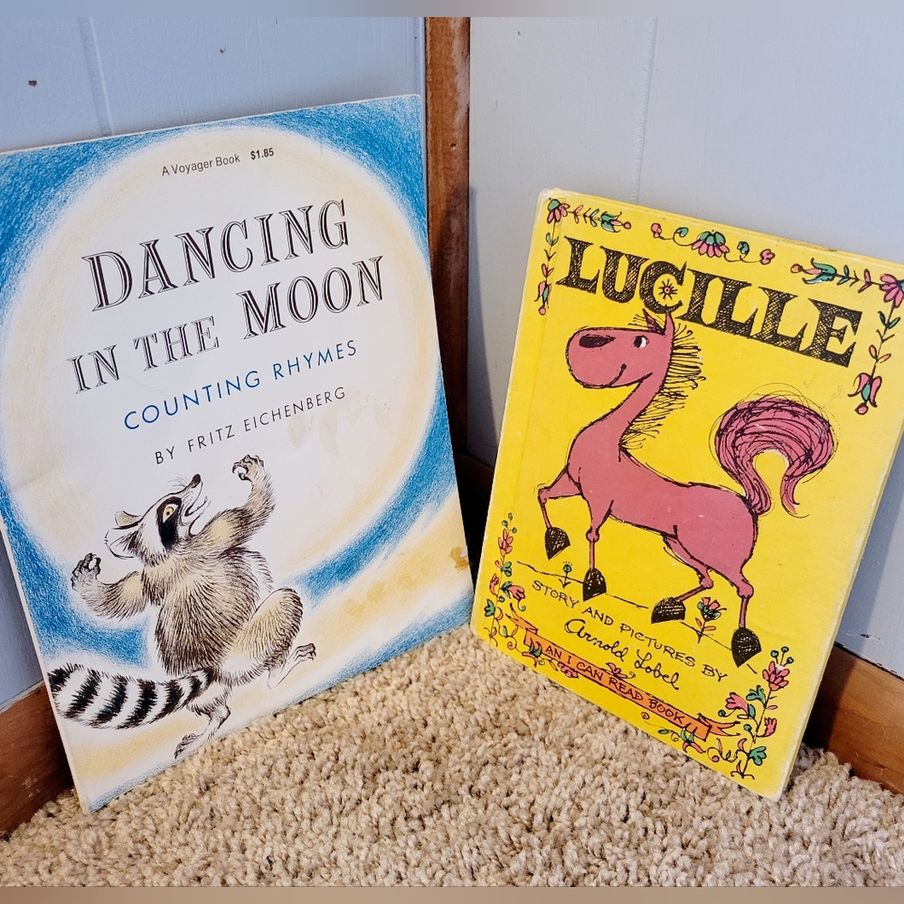 Vintage Children's book set Counting Rhymes & I can read books